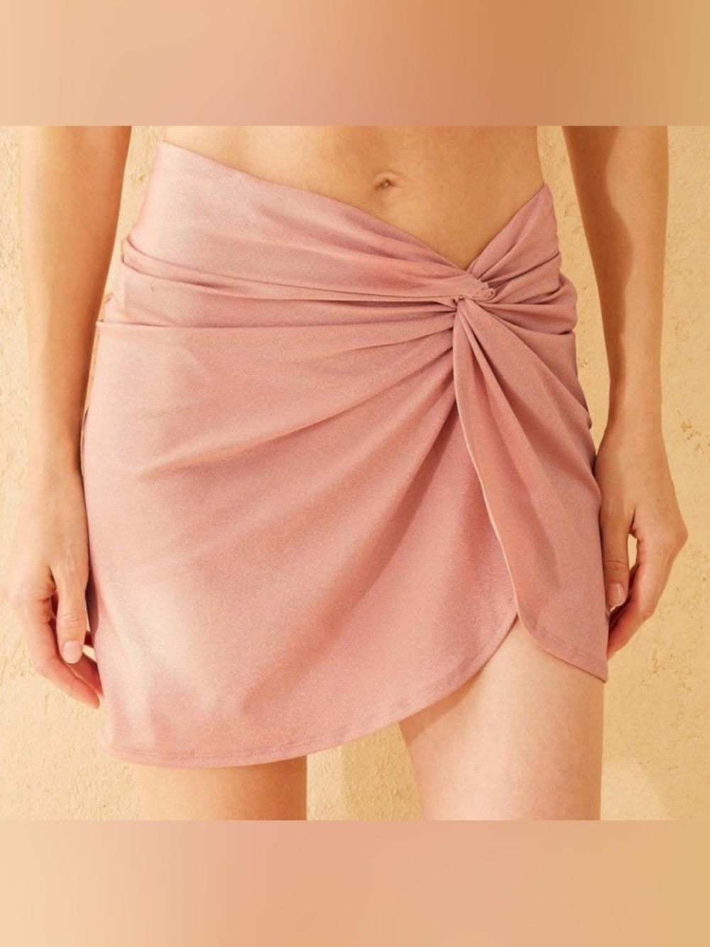 Women's Sparkle Twist Skirt Cover up - Shade & Shore™ Pink Nylon